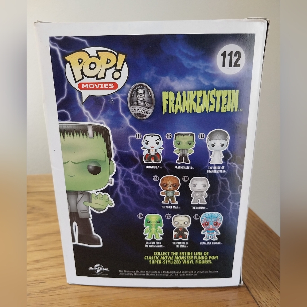 Funko Pop! Movies: Frankenstein #112 Universal Monsters - Picture 2 of 16